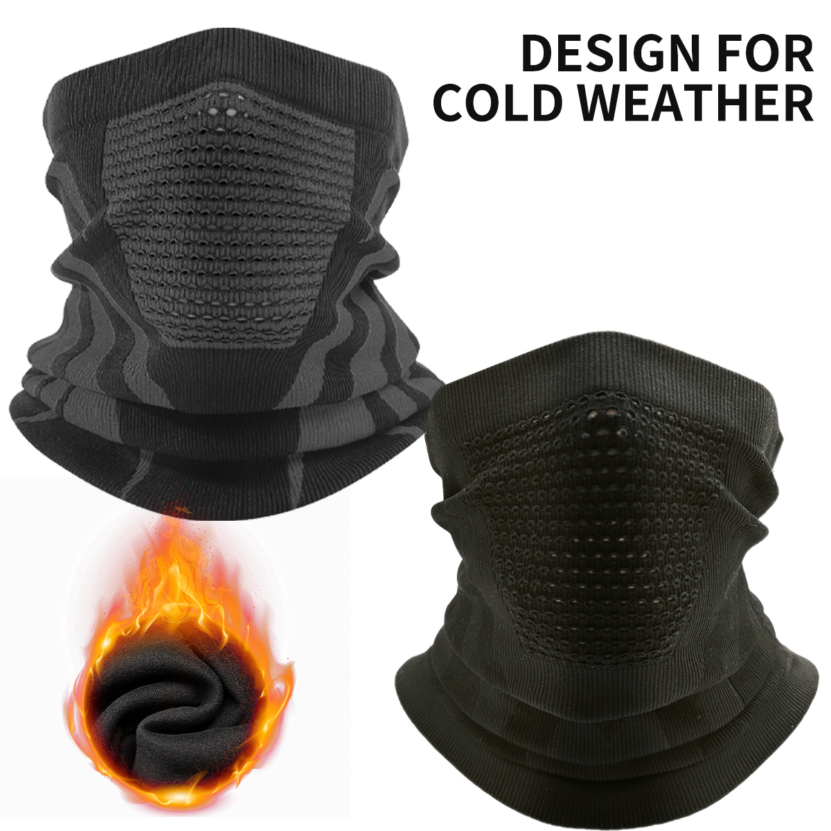 Neck Gaiter Fleece - Calentador de cuello para invierno, pasamontañas