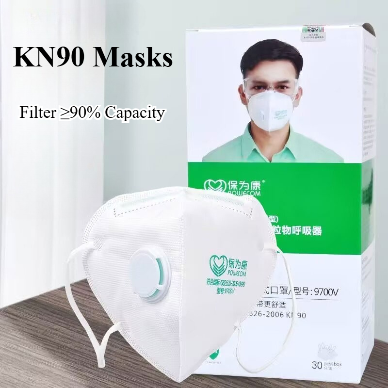 Earmuffs Foldable - 30/60/90 Piezas Cubrebocas Plegables Transpirables con