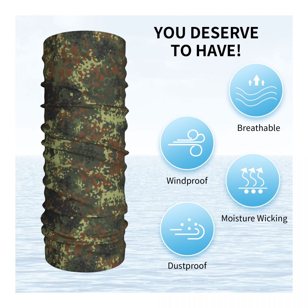 Pañuelo de camuflaje Flecktarn - Neck Gaiter Fleece reseña y precio