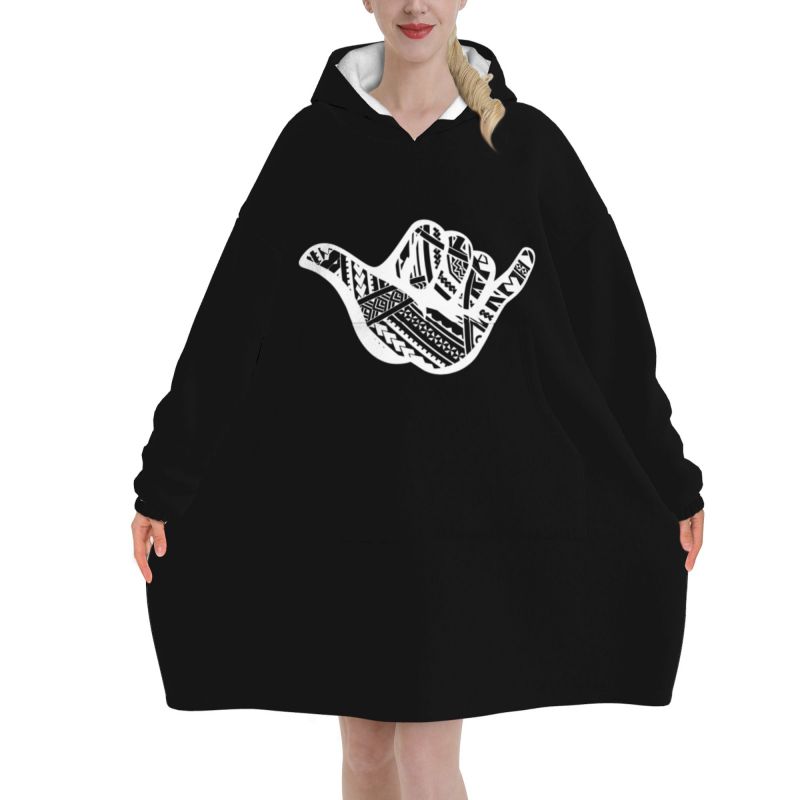 Manta con estampado Tribal Sha - Sherpa Hoodie Fleece reseña y precio