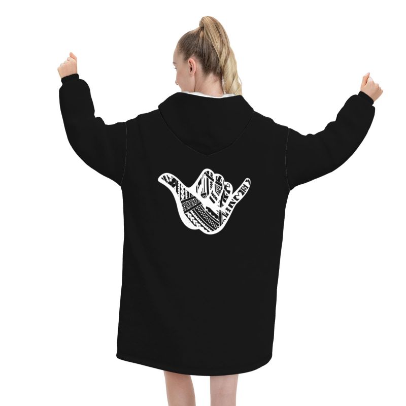 Manta con estampado Tribal Sha - Sherpa Hoodie Fleece reseña y precio