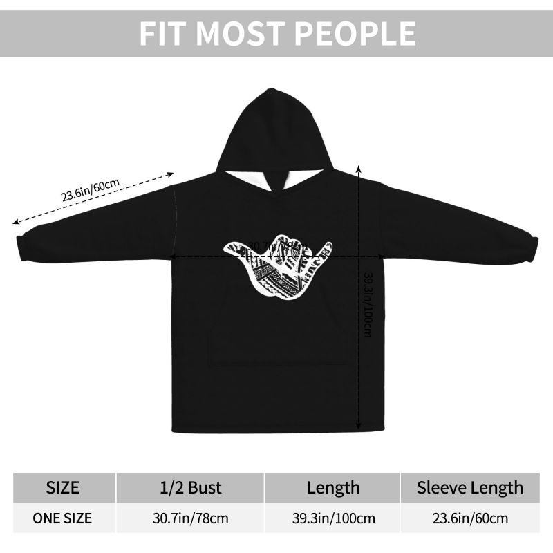 Manta con estampado Tribal Sha - Sherpa Hoodie Fleece reseña y precio