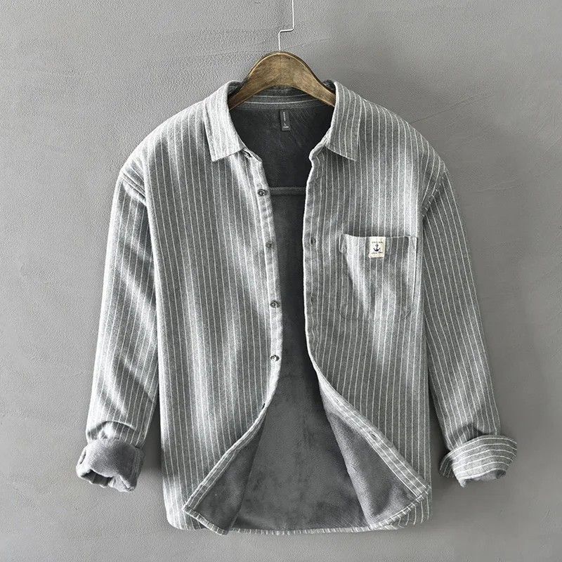 Camisas a rayas clásicas grues - Flannel Shirt Lined reseña y precio