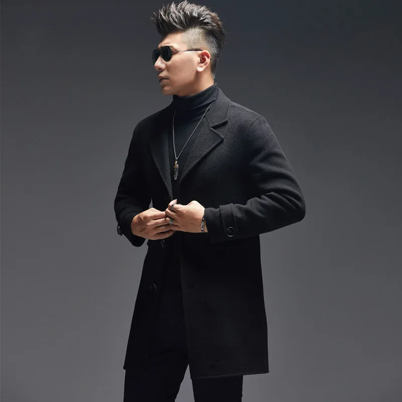 AYUNSUE 100% abrigo de lana pa - Wool Coat Peacoat reseña y precio