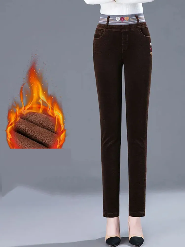 Pantalones de tubo forrados de - Corduroy Pant Warm reseña y precio