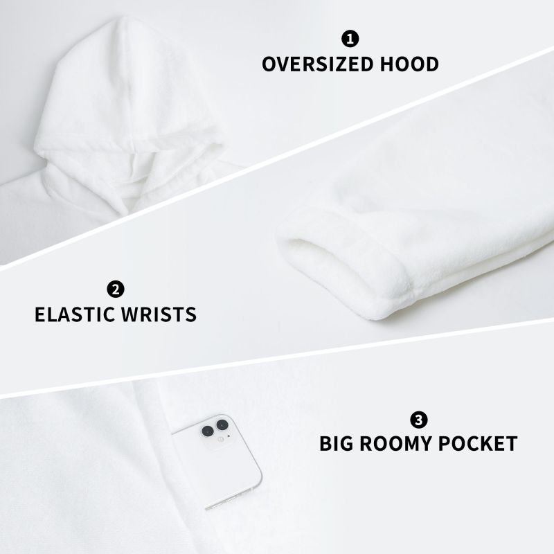 Manta con capucha portátil par - Sherpa Hoodie Fleece reseña y precio